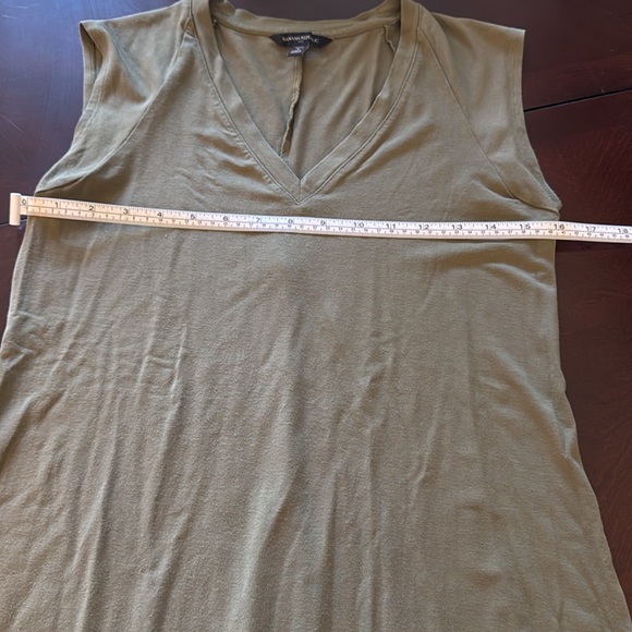 Banana Republic Women’s V neck Tshirt Dress Sleeveless Color Olive Size … - Picture 7 of 13